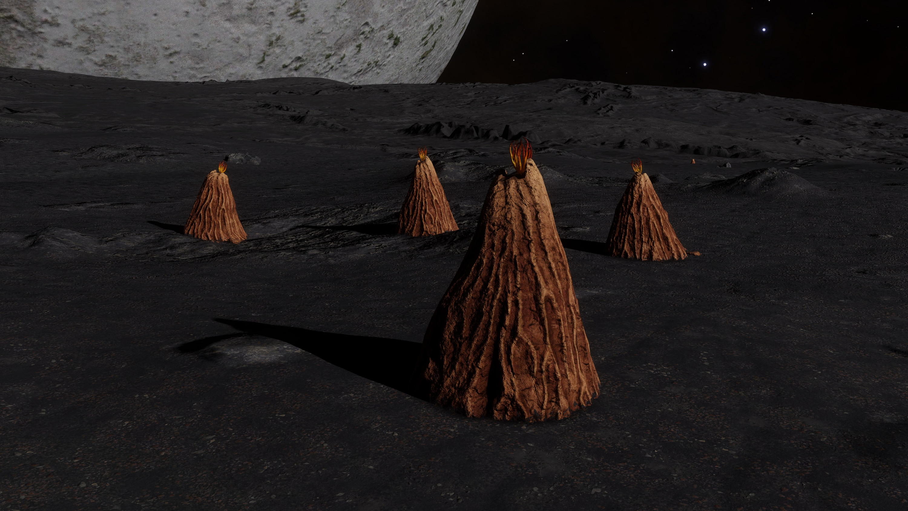 Bark mounds